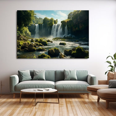 Landscape with Waterfall Painting